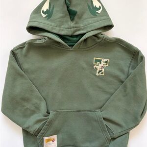 jcpenney Green Dino Hoodie with Hood Eyes